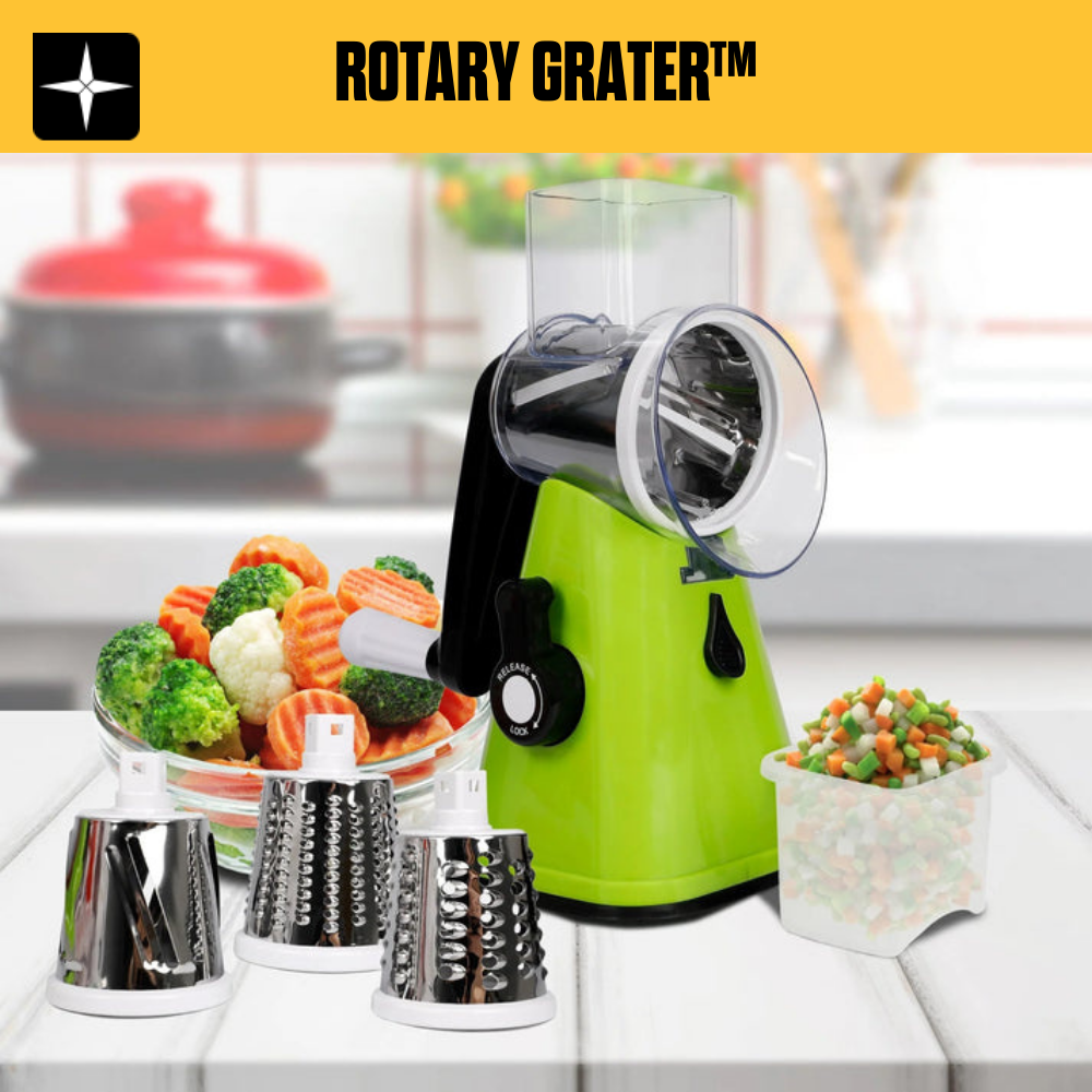 Rotary Grater™ | Viipaloi ja pilko suosikkiruokasi sekunneissa