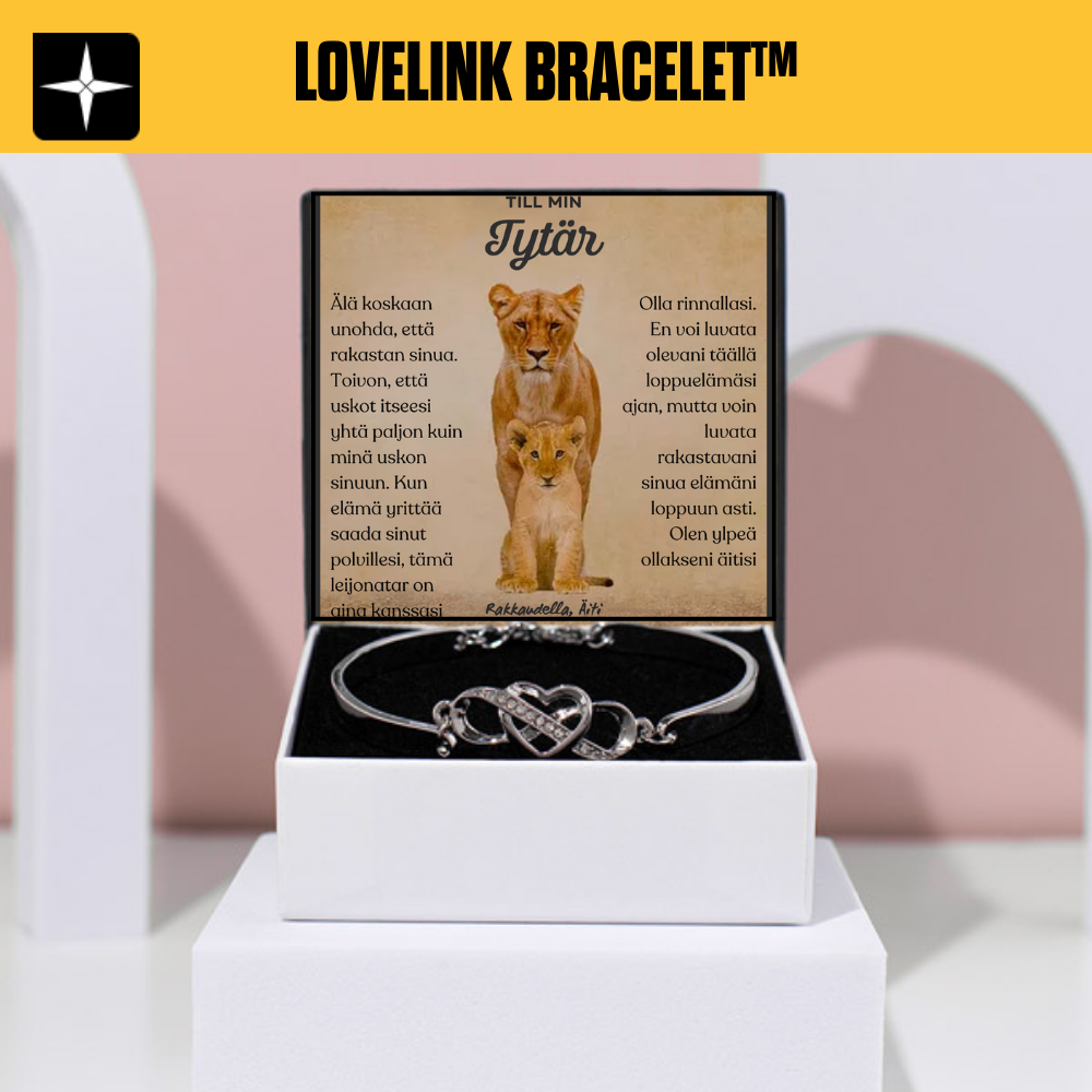 LoveLink Bracelet™ | Till min dotter - Ha alltid mig i ditt hjärta