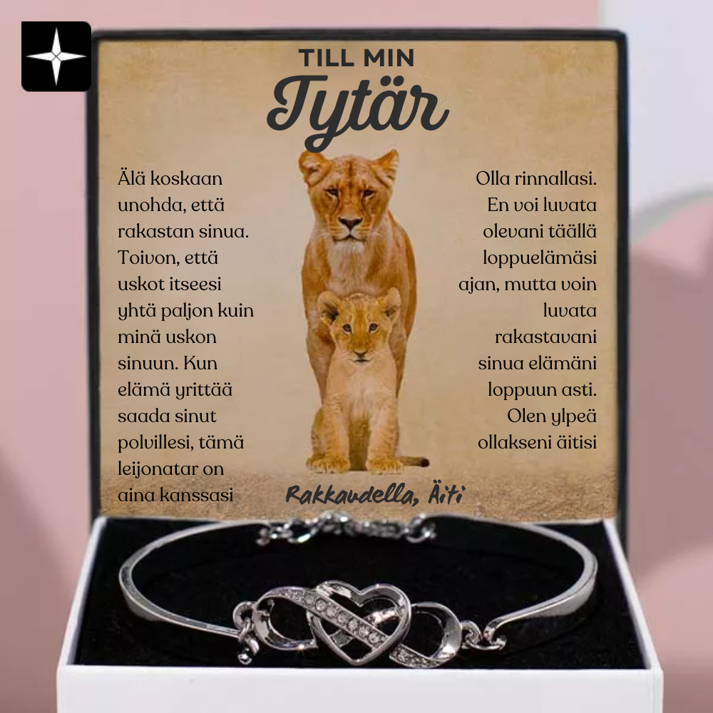 LoveLink Bracelet™ | Till min dotter - Ha alltid mig i ditt hjärta